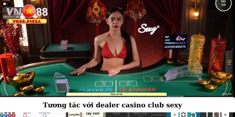 Tương tác với người chia bài ngay trên sóng livestream